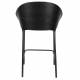 Lot de 2 Chaises de Comptoir Rodin Bouclé Black Dutchbone Bois et Tissu Bouclé Tabourets de Bar 50x53x87cm