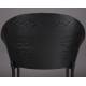 Lot de 2 Chaises de Comptoir Rodin Bouclé Black Dutchbone Bois et Tissu Bouclé Tabourets de Bar 50x53x87cm