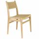 Duo de Chaises Cécile Dutchbone Lot d’Assises en Bois et Cordage Fauteuils de Repas 47,1x50,2x81,3cm