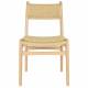 Duo de Chaises Cécile Dutchbone Lot d’Assises en Bois et Cordage Fauteuils de Repas 47,1x50,2x81,3cm