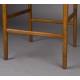 Tabouret de Bar Cécile Dutchbone Chaise de Comptoir en Bois Finition Noyer et Cordage Chaise Haute 47x48x95,5cm