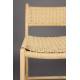 Tabouret de Bar Cécile Dutchbone Chaise de Comptoir en Bois Finition Naturelle et Cordage Chaise Haute 47x48x95,5cm