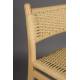 Tabouret de Bar Cécile Dutchbone Chaise de Comptoir en Bois Finition Naturelle et Cordage Chaise Haute 47x48x95,5cm