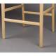 Tabouret de Bar Cécile Dutchbone Chaise de Comptoir en Bois Finition Naturelle et Cordage Chaise Haute 47x48x95,5cm