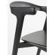 Lot de Deux Chaises Northwood Zuiver Duo d'Assises en Hévéa Finition Noire Sièges de Tables Esprit Scandinave 51x53x76,5cm