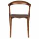 Lot de Deux Chaises Northwood Zuiver Duo d'Assises en Hévéa Finition Noyer Sièges de Tables Esprit Scandinave 51x53x76,5cm