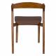 Lot de Deux Chaises Northwood Zuiver Duo d'Assises en Hévéa Finition Noyer Sièges de Tables Esprit Scandinave 51x53x76,5cm