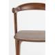 Lot de Deux Chaises Northwood Zuiver Duo d'Assises en Hévéa Finition Noyer Sièges de Tables Esprit Scandinave 51x53x76,5cm