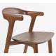Lot de Deux Chaises Northwood Zuiver Duo d'Assises en Hévéa Finition Noyer Sièges de Tables Esprit Scandinave 51x53x76,5cm