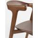 Lot de Deux Chaises Northwood Zuiver Duo d'Assises en Hévéa Finition Noyer Sièges de Tables Esprit Scandinave 51x53x76,5cm