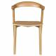 Lot de Deux Chaises Northwood Zuiver Duo d'Assises en Hévéa Finition Naturelle Sièges de Tables Esprit Scandinave 51x53x76,5cm