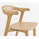 Lot de Deux Chaises Northwood Zuiver Duo d'Assises en Hévéa Finition Naturelle Sièges de Tables Esprit Scandinave 51x53x76,5cm