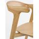 Lot de Deux Chaises Northwood Zuiver Duo d'Assises en Hévéa Finition Naturelle Sièges de Tables Esprit Scandinave 51x53x76,5cm