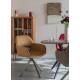 Lot de Fauteuils Toye Woody Duo de Chaises en Acier Gris et Tissu Ocre Sièges de Table 61x68x85cm