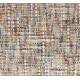 Lot de Deux Chaises de Bar Claes Woody Duo d'Assises Hautes en Acier et Tissu Beige Chiné Rétro 44x51x94cm