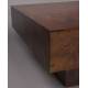 Table Basse Quinn Dutchbone Foncée Table de Salon en Eucalyptus et Ronce de Noyer Design Seventies 39x90x90cm