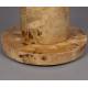 Guéridon Quinn Dutchbone Naturel Sellette Ronde en Eucalyptus et Ronce de Noyer Design Seventies 46x46x51cm