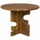 Table Basse Morgan Dutchbone Table de Salon en Acacia Massif Sellette Ronde Guéridon 45x60x60cm