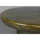 Table Basse Mush Dutchbone Table de Salon Ronde en Manguier Finition Vert Olive Brillante Sellette Rétro 35x60x60cm