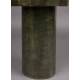 Guéridon S Mush Dutchbone Sellette Ronde en Manguier Finition Vert Olive Brillante Mobilier d'Appoint 35x35x45cm