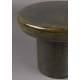 Guéridon L Mush Dutchbone Sellette Ronde en Manguier Finition Vert Olive Brillante Mobilier d'Appoint 35x45x45cm