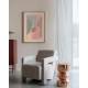 Table d'Appoint Kinga Woody Bout de Canapé en Acier Bronze Sellette Esprit Design Finition Brillante 29,5x29,5x48cm