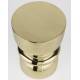 Table d'Appoint Kinga Woody Bout de Canapé en Acier Or Sellette Esprit Design Finition Brillante 29,5x29,5x48cm