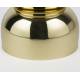 Table d'Appoint Kinga Woody Bout de Canapé en Acier Or Sellette Esprit Design Finition Brillante 29,5x29,5x48cm
