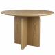 Table de Repas Laurent Woody Table de Salle à Manger Ronde Piètement Central Finition Naturelle 75x120x120cm
