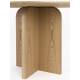 Table de Repas Laurent Woody Table de Salle à Manger Ronde Piètement Central Finition Naturelle 75x120x120cm