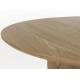Table de Repas Laurent Woody Table de Salle à Manger Ronde Piètement Central Finition Naturelle 75x120x120cm