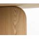Table de Repas Laurent Woody Table de Salle à Manger Ronde Piètement Central Finition Naturelle 75x120x120cm