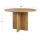 Table de Repas Laurent Woody Table de Salle à Manger Ronde Piètement Central Finition Naturelle 75x120x120cm