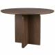 Table de Repas Laurent Woody Table de Salle à Manger Ronde Piètement Central Finition Noyer 75x120x120cm