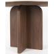 Table de Repas Laurent Woody Table de Salle à Manger Ronde Piètement Central Finition Noyer 75x120x120cm