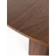 Table de Repas Laurent Woody Table de Salle à Manger Ronde Piètement Central Finition Noyer 75x120x120cm
