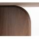 Table de Repas Laurent Woody Table de Salle à Manger Ronde Piètement Central Finition Noyer 75x120x120cm