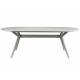 Table Zeme Capsule Woody Table de Salle à Manger 8 Personnes Table de Repas Hévéa Beige 75x95x220cm