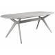 Table Zeme Capsule Woody Table de Salle à Manger 8 Personnes Table de Repas Hévéa Beige 75x95x220cm
