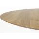Table de Repas Ronde Steven Woody Beige Table à Manger en Acier et Bois 74x110x110cm