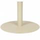 Table de Repas Ronde Steven Woody Beige Table à Manger en Acier et Bois 74x110x110cm