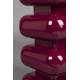 Tabouret Stubby Dutchbone Pouf d’Intérieur en Acier Bordeaux Assise ou Table d’Appoint Seventies 29x29x49cm
