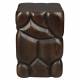 Guéridon Brooklyn Dutchbone Table d'Appoint Rectangulaire en Manguier Sellette Style Ethnique 30x30x45cm