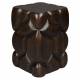 Guéridon Brooklyn Dutchbone Table d'Appoint Rectangulaire en Manguier Sellette Style Ethnique 30x30x45cm