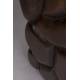 Guéridon Brooklyn Dutchbone Table d'Appoint Rectangulaire en Manguier Sellette Style Ethnique 30x30x45cm