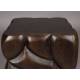 Guéridon Brooklyn Dutchbone Table d'Appoint Rectangulaire en Manguier Sellette Style Ethnique 30x30x45cm