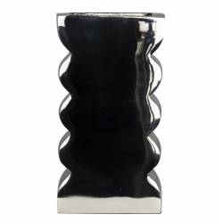 Vase Curves S Zuiver Soliflore Design Finition Chromée Décoration à Poser Originale 6x11x21cm