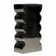 Vase Curves S Zuiver Soliflore Design Finition Chromée Décoration à Poser Originale 6x11x21cm