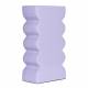 Vase Curves S Zuiver Soliflore Design Finition Lilas Décoration à Poser Originale 6x11x21cm