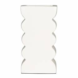 Vase Curves S Zuiver Soliflore Design Finition Beige Décoration à Poser Originale 6x11x21cm